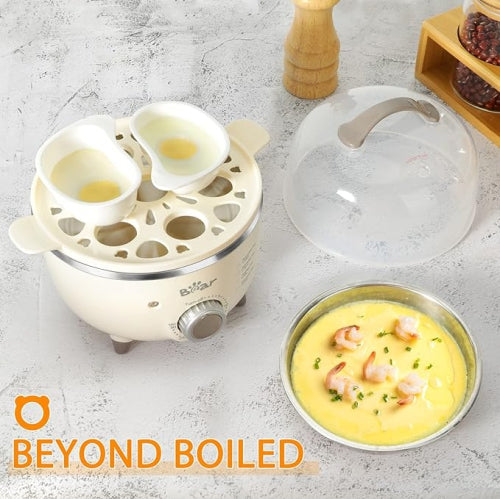 【Bear】 Egg Cooker - 14 Egg Capacity Rapid Electric Egg Cooker