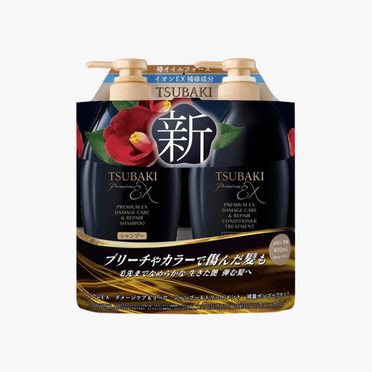 【SHISEIDO 】Tsubaki Premium EX Damage Care & Repair Shampoo and Conditioner Set